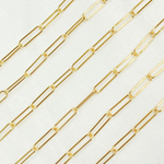 Load image into Gallery viewer, Yellow Gold Filled Smooth Paperclip Link Chain