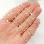 Load image into Gallery viewer, Sterling Silver Diamond Cut Marina Link Chain