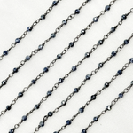 Load image into Gallery viewer, Coated Blue Silverite Oxidized Wire Chain