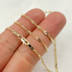 Load image into Gallery viewer, 14K Solid Gold Wheat Chain