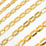 Load image into Gallery viewer, 60GF. 14K Gold-Filled Modern Rectangular Fancy Link Chain