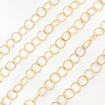 Load image into Gallery viewer, 14K Gold Filled Twisted Round Link Chain
