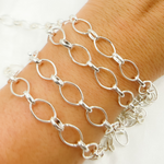 Load image into Gallery viewer, Sterling Silver Oval Link Chain
