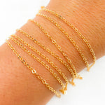 Load image into Gallery viewer, 14K Gold Filled Flat Round 2mm Link Chain
