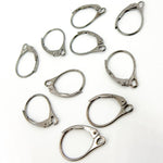 Load image into Gallery viewer, Black Rhodium Sterling Silver Plain Lever Back Ear Wire