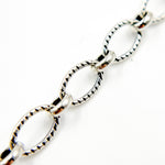 Load image into Gallery viewer, 944LOX. Oxidized Sterling Silver Oval and Round Links Chain