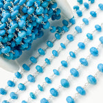 Load image into Gallery viewer, Turquoise Sterling Silver Wire Chain