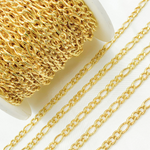 Load image into Gallery viewer, Gold Plated 925 Sterling Silver Gold Plated Figaro Chain.