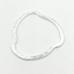 Load image into Gallery viewer, SSBS13. 25MM White Sterling Silver Brushed Uneven Connector