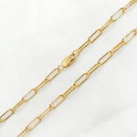 Load image into Gallery viewer, 14k Gold-Filled Smooth Paperclip Necklace