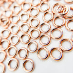 Load image into Gallery viewer, 5MM 20Gauge Close Rose Gold Plated Jump Ring