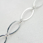 Load image into Gallery viewer, Sterling Silver Flat Long and Short Oval Link Chain