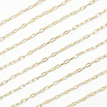 Load image into Gallery viewer, XM/3106XETT. 14k Gold Filled Smooth Paperclip Link Chain