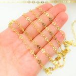 Load image into Gallery viewer, V15GP. Gold Plated Sterling Silver Circles Pattern Chain