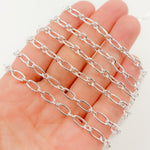 Load image into Gallery viewer, Sterling Silver Smooth Long and Short Link Chain
