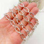 Load image into Gallery viewer, Sterling Silver Smooth Oval Link Chain