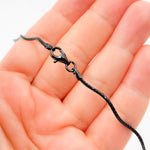Load image into Gallery viewer, Black Rhodium Sterling Silver Snake Omega Necklace