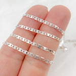 Load image into Gallery viewer, Sterling Silver Flat Marina Chain