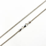 Load image into Gallery viewer, 035SP3TFWG. 14K White Solid Gold Wheat Chain