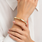Load image into Gallery viewer, Bangle25. 14K Solid Gold Bangle Bracelet