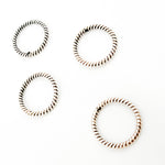 Load image into Gallery viewer, Gold Plated Twisted Jump Ring