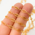 Load image into Gallery viewer, 14k Gold Filled Twisted Oval and Round Links Chain