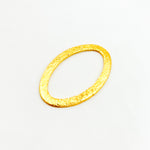 Load image into Gallery viewer, Gold-plated Sterling Silver Brushed Marquis Connector