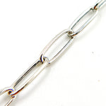 Load image into Gallery viewer, Oxidized Sterling Silver Smooth Paperclip Chain