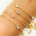 Load image into Gallery viewer, Cubic Zirconia Square Shape Connected Chain.