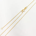 Load image into Gallery viewer, 020R01LGJ138. 14K Solid Gold Cable 16 Inch Chain with Extender