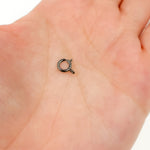 Load image into Gallery viewer, 5MM Black Rhodium Sterling Silver Spring Ring Clasp