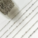 Load image into Gallery viewer, Oxidized Sterling Silver Flat Marina Chain
