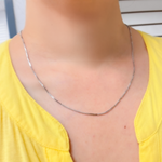 Load image into Gallery viewer, Sterling Silver Box Necklace