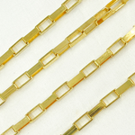 Load image into Gallery viewer, Gold Plated 925 Sterling Silver Flat Box Chain