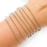 Load image into Gallery viewer, Oxidized Sterling Silver Rolo Chain