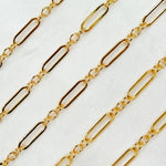 Load image into Gallery viewer, 14K Gold-Filled Flat Long & Short Links Chain