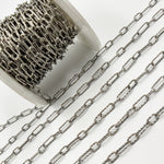 Load image into Gallery viewer, Oxidized Sterling Silver Hammered Long and Short Chain