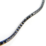 Load image into Gallery viewer, Black Rhodium Sterling Silver Snake Omega Necklace