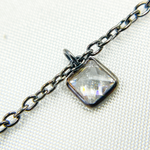 Load image into Gallery viewer, CZ2. 4mm Cubic Zirconia Square Shape Dangle Chain