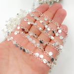 Load image into Gallery viewer, Sterling Silver Dangle Disk Chain