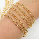 Load image into Gallery viewer, V151DCGP. Gold Plated 925 Sterling Silver Diamond Cut Cable Link Chain