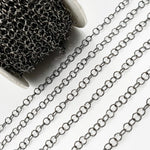 Load image into Gallery viewer, Black Rhodium Sterling Silver Cable Chain