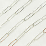 Load image into Gallery viewer, 925 Sterling Silver Flat Paperclip Link Chain