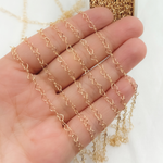 Load image into Gallery viewer, 14k Gold Filled Textured Oval & Smooth Round Link Chain