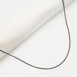 Load image into Gallery viewer, Black Rhodium Sterling Silver Cable Necklace