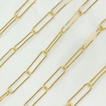 Load image into Gallery viewer, Gold Plated 925 Sterling Silver Paperclip Chain.