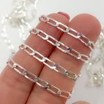 Load image into Gallery viewer, Sterling Silver Flat Curb Chain