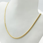 Load image into Gallery viewer, 14K Solid Yellow Gold Flat Curb Necklace