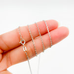 Load image into Gallery viewer, 12Necklace. Sterling Silver Flat Round Link Necklace
