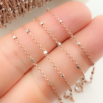 Load image into Gallery viewer, Rose Gold Plated 925 Sterling Silver Satellite Cube Chain